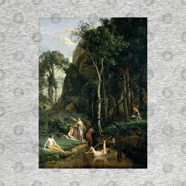 Diana and Actaeon Jean Baptiste Camille Corot by PlanetMonkey